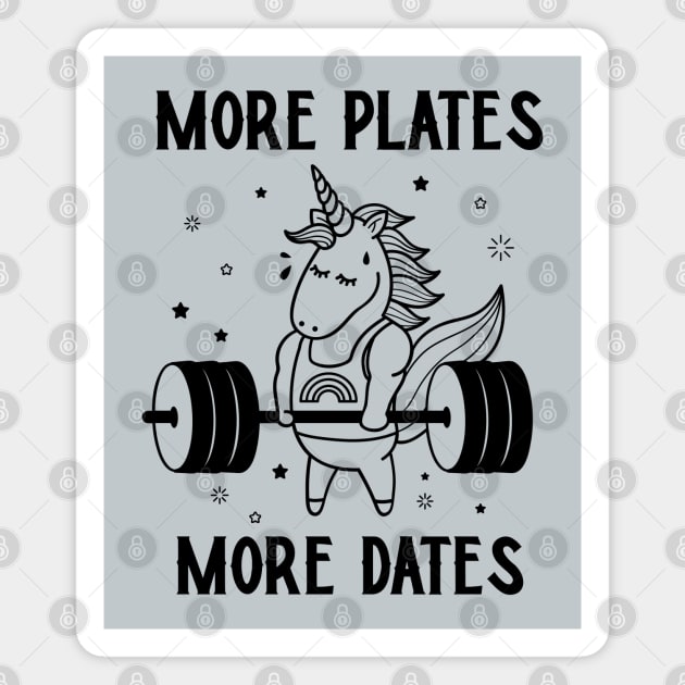 More plates more dates Magnet by ArtsyStone